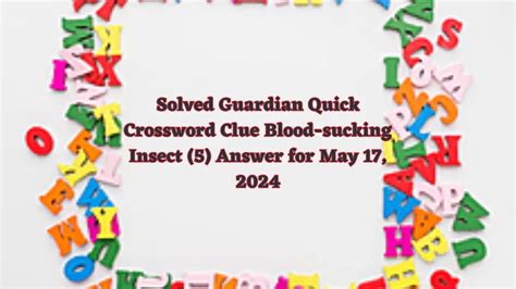 blood sucking insect crossword clue|blood sucking insect dan word.